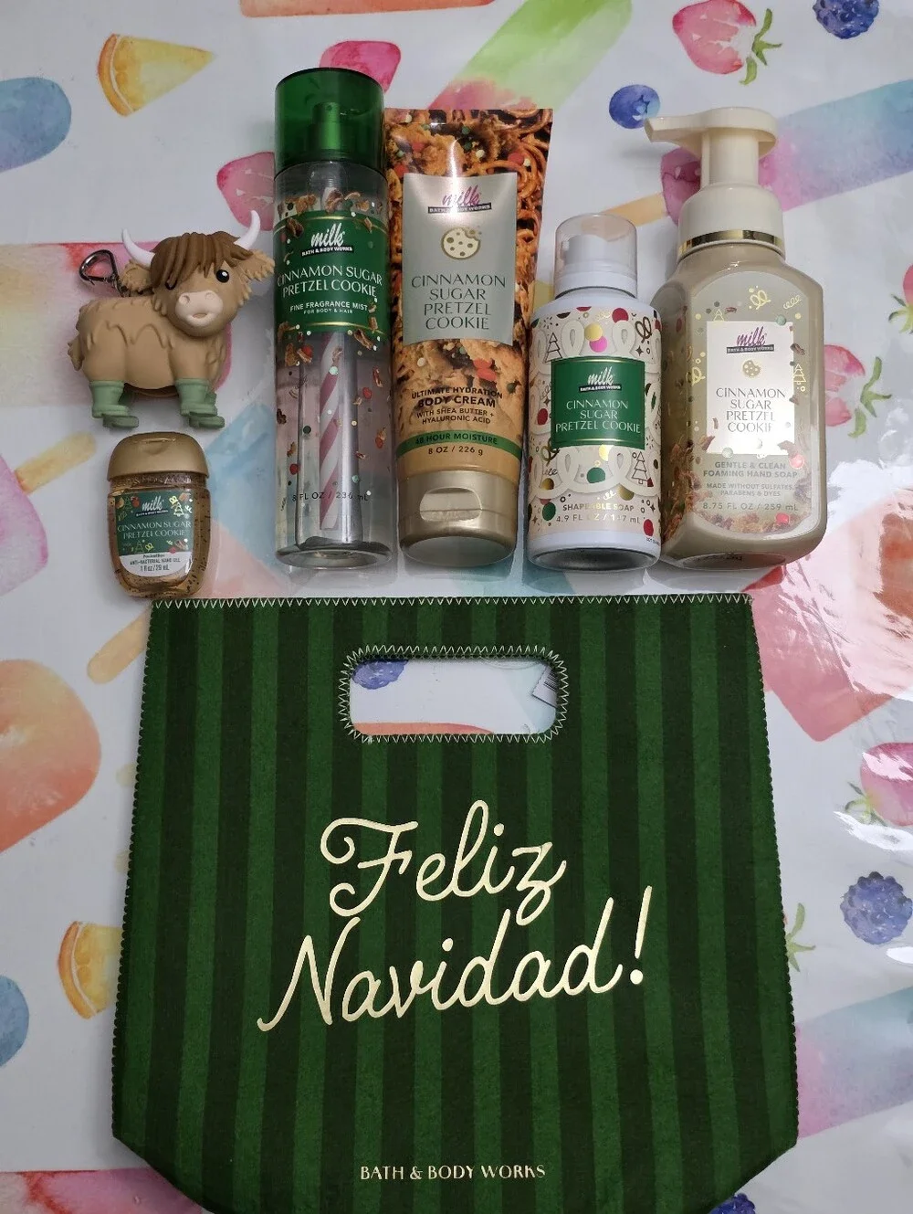 Bath & Body Works Cinnamon Sugar Pretzel Cookie Fragrance Collection 7 Piece Set